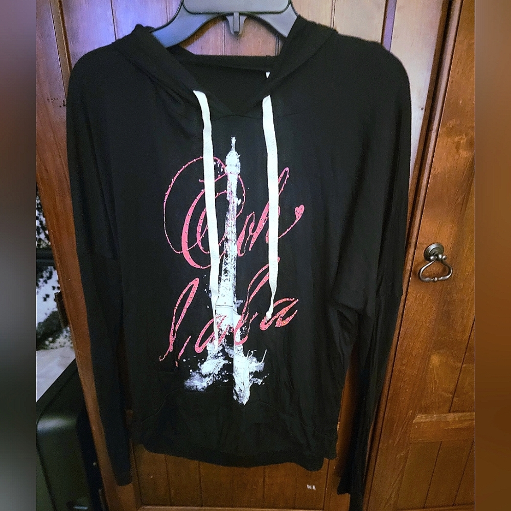 Women's Paris Rhinestone Hooded Top